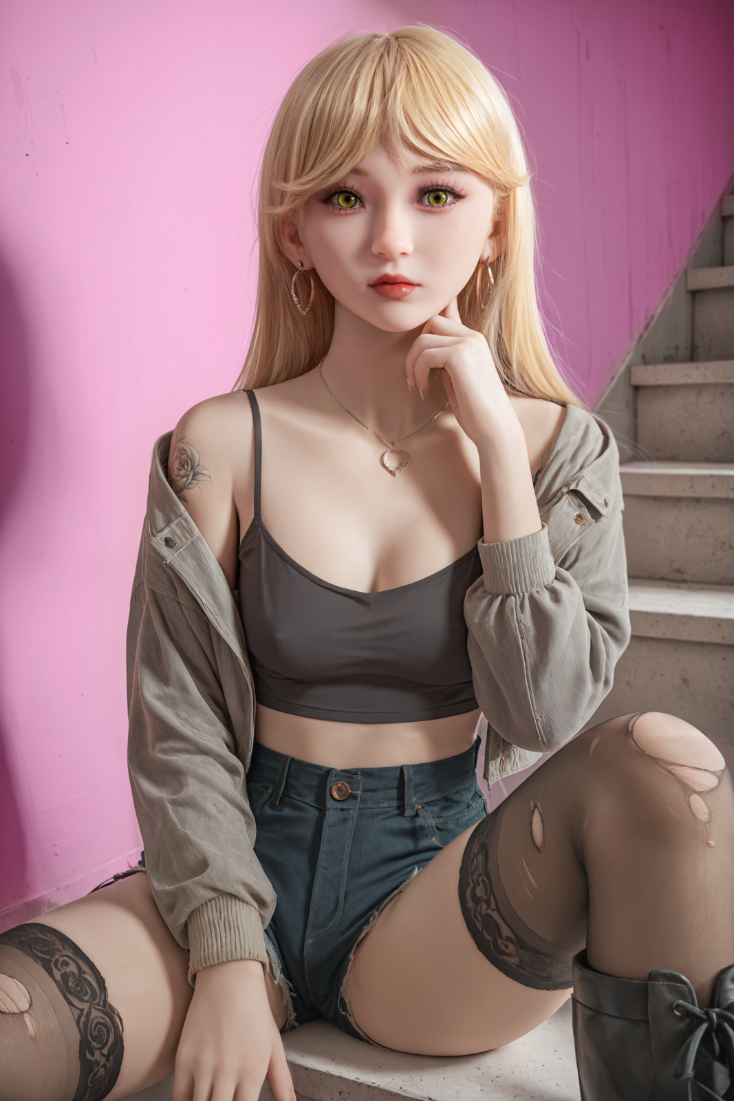 Aibei 148 см ТПЭ секс-кукла в спортивном стиле с маленькой грудью H4817 [Доставка из Москвы]