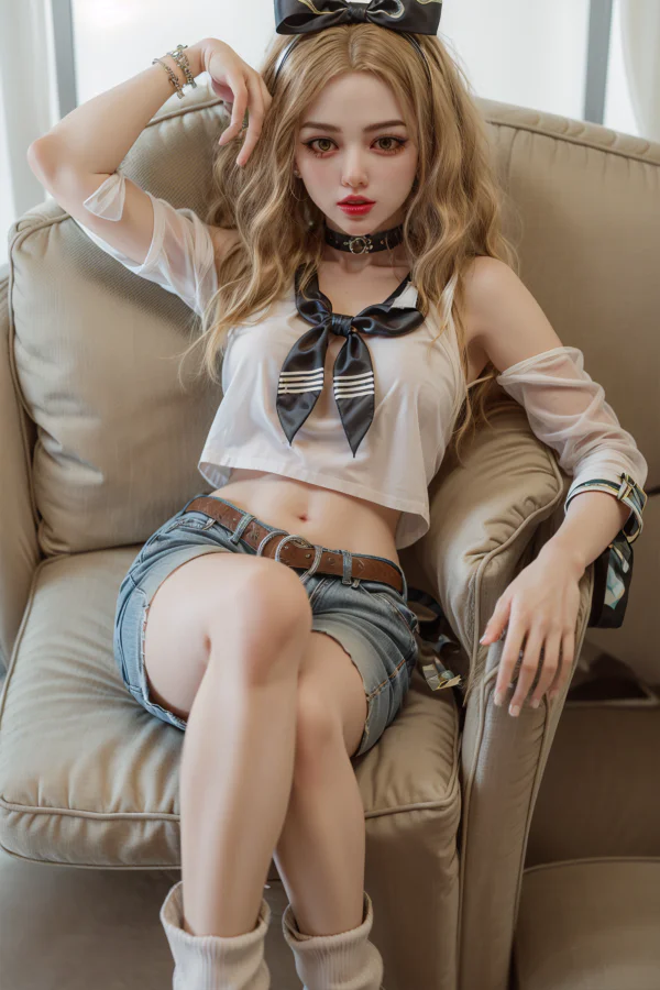 Aibei 157 см ТПЭ секс-кукла-блондинка в школьной форме H4679 [Доставка из Москвы]