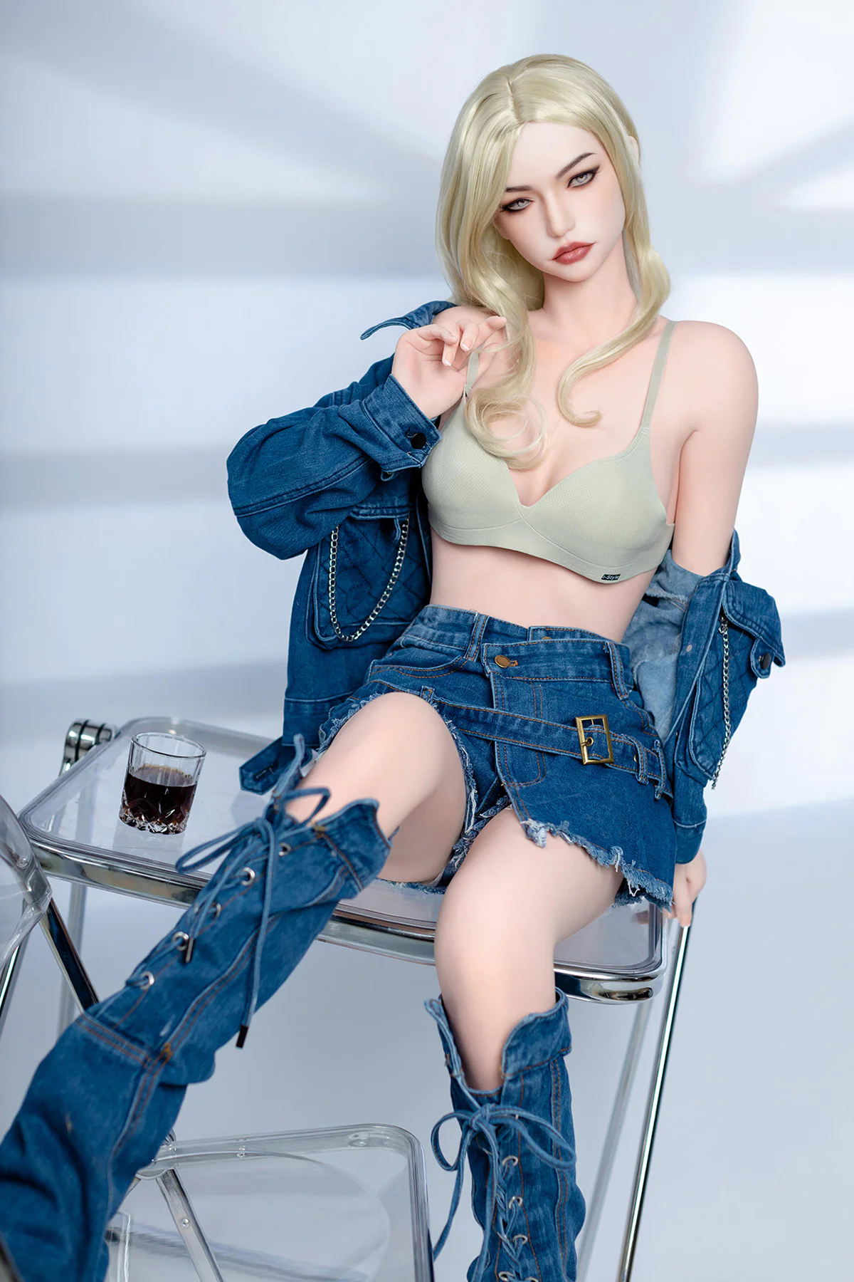 Youqdoll 158 см, силиконовая голова + TPE тело, сексуальная кукла-супермодель H4248 [Доставка из Москвы]