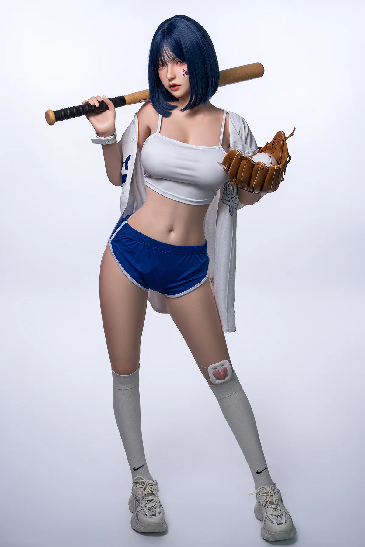 Оранжевая 169-сантиметровая полностью силиконовая японская бейсбольная кукла H5037[Индивидуальный заказ]