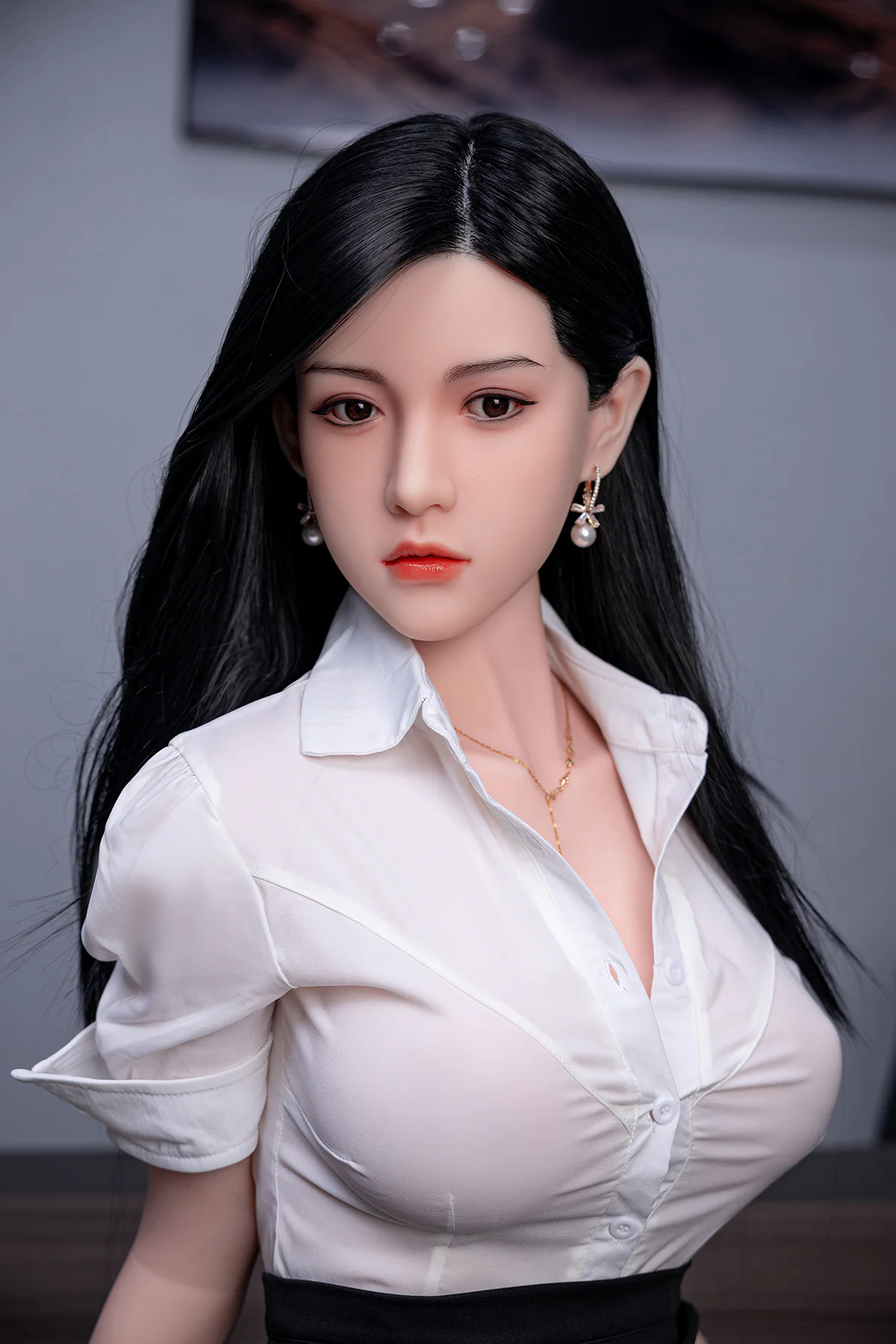 Orangein 158 см Полностью силиконовая корейская секретарша секс-кукла H5219 [Индивидуальный заказ]