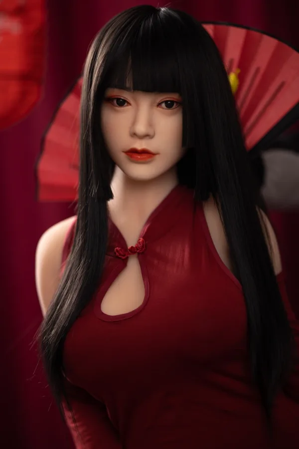 Mesedoll 165 см секс-кукла с силиконовой головой и TPE-телом в китайском платье ципао H3551 [индивидуальный заказ]